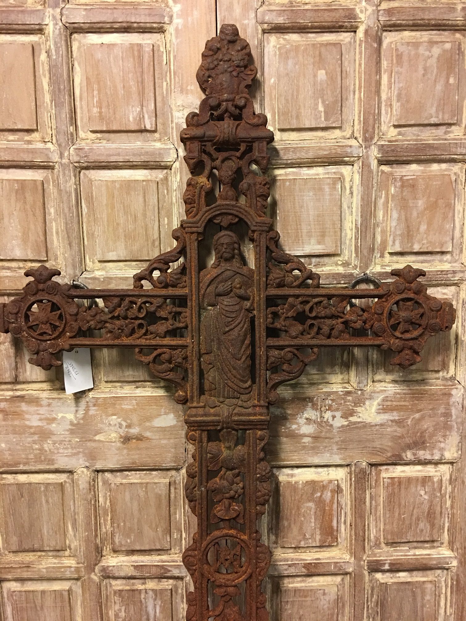 Beautiful unique grave cross, cast iron.